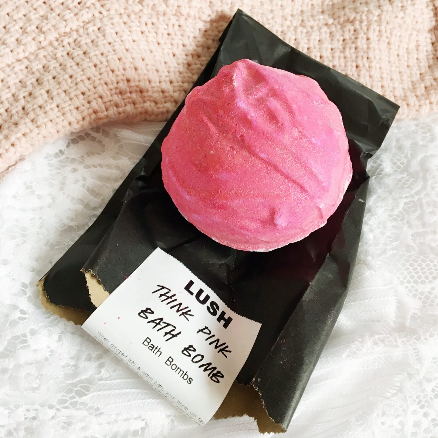Lush Think Pink Bath Bomb