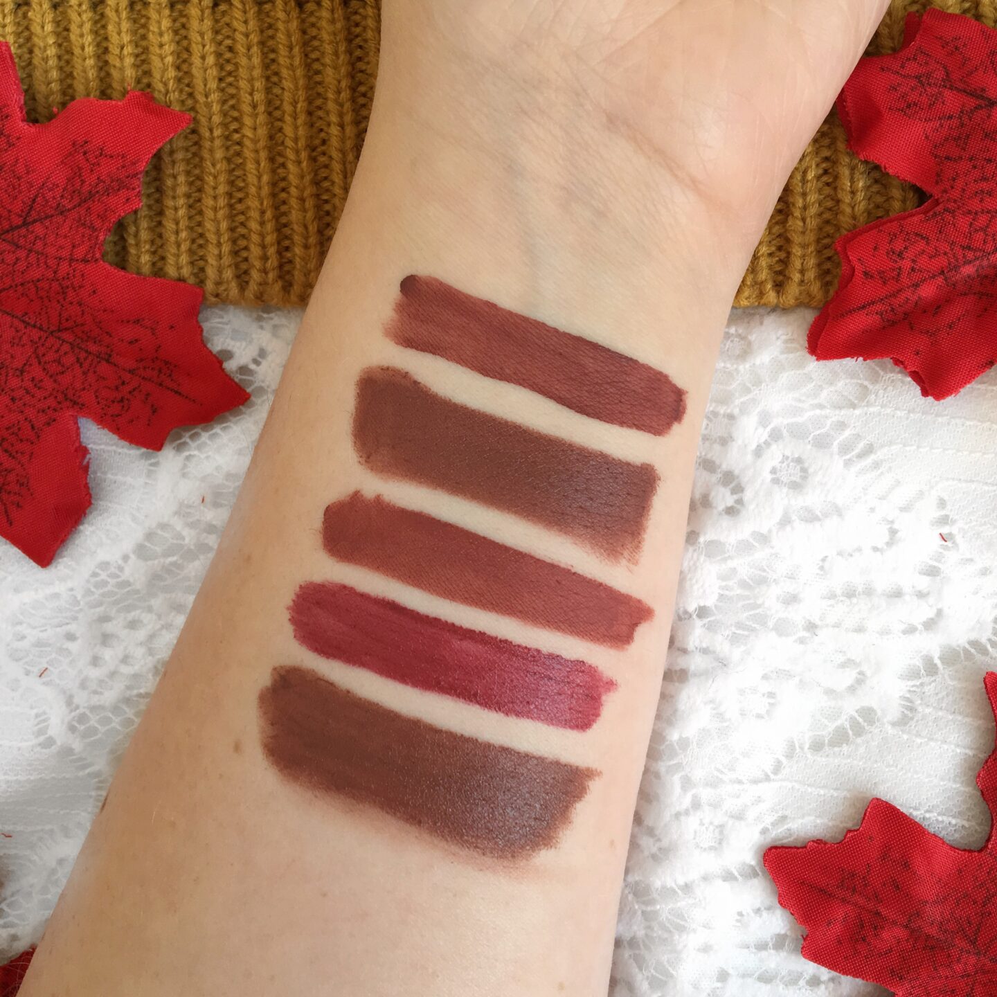 Lipsticks I Have Been Wearing in Autumn | Swatches