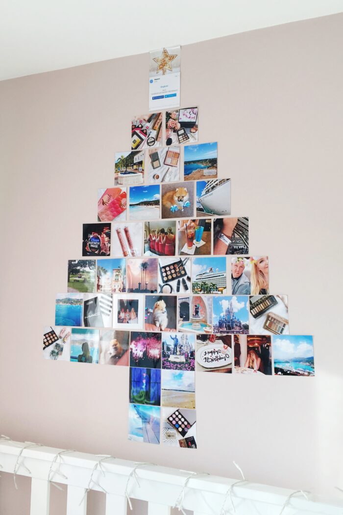 A Christmas Tree Photo Wall with Printiki*