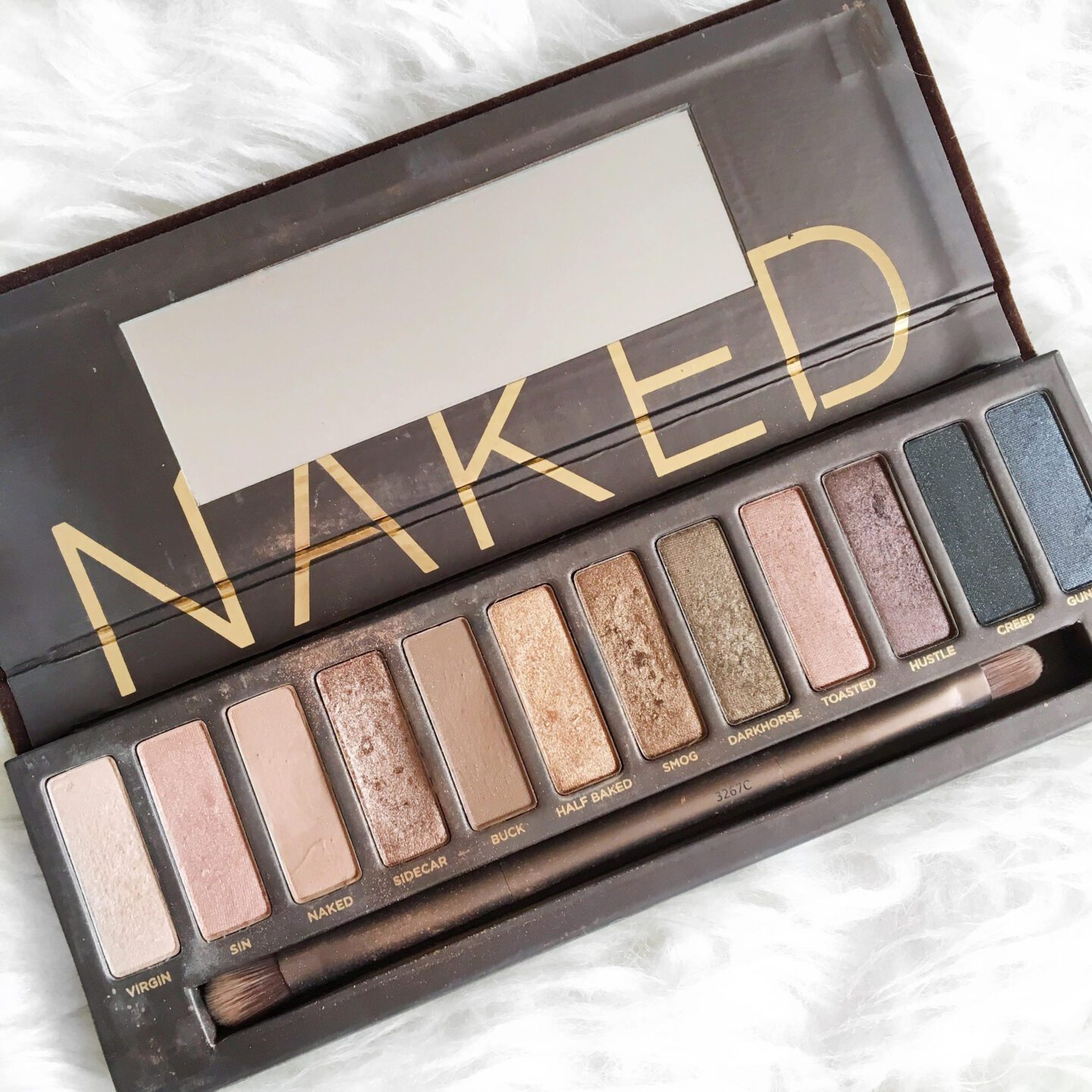 Urban Decay Naked palette on a white background