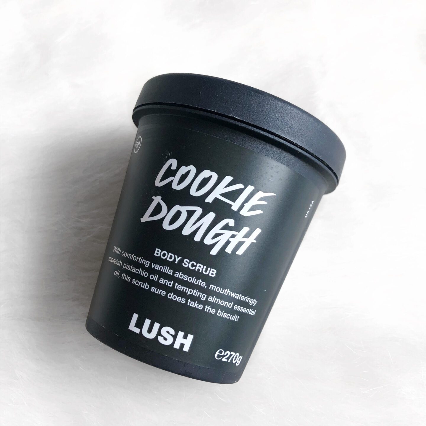 Lush Cookie Dough body scrub for beauty empties