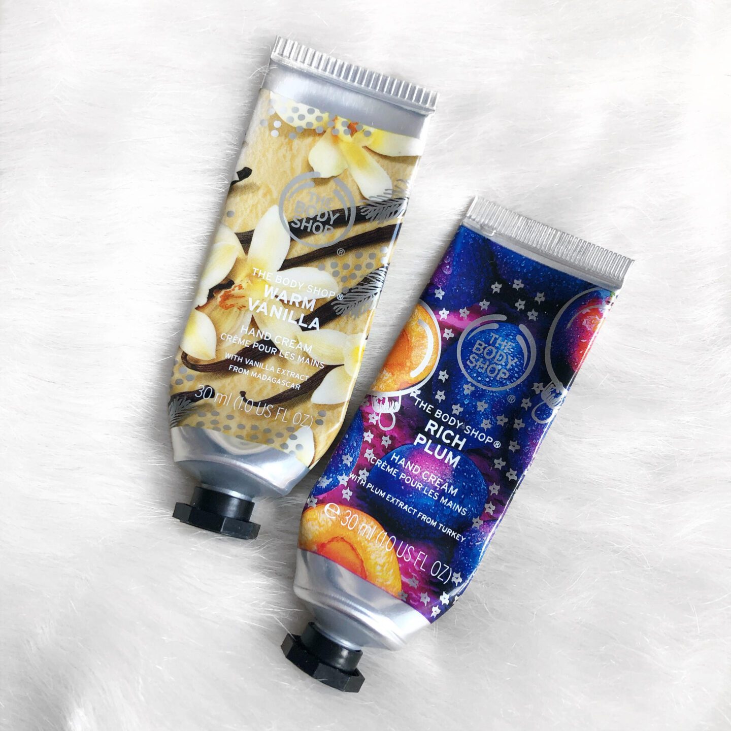 The body shop hand creams