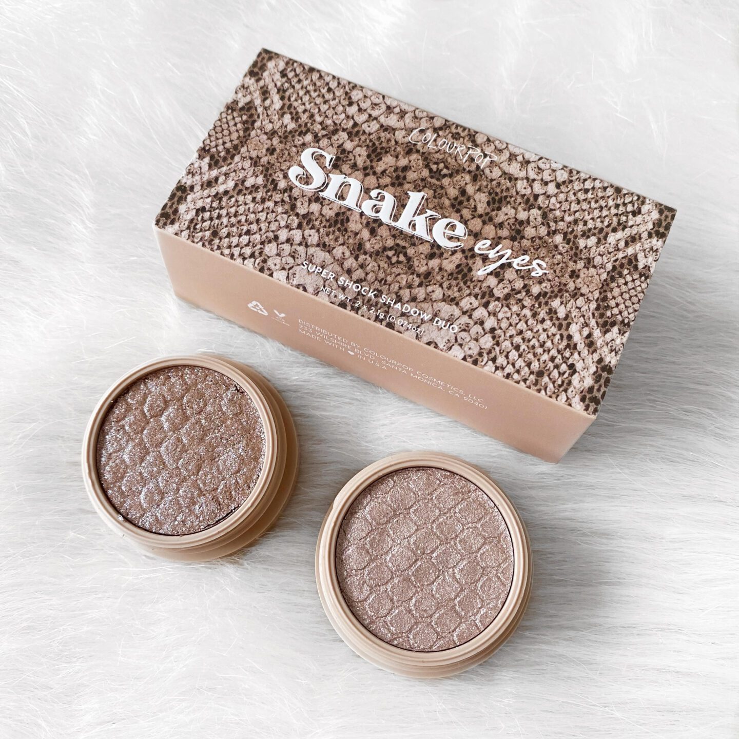 colourpop super shock shadow duo (glitter silvery shades)